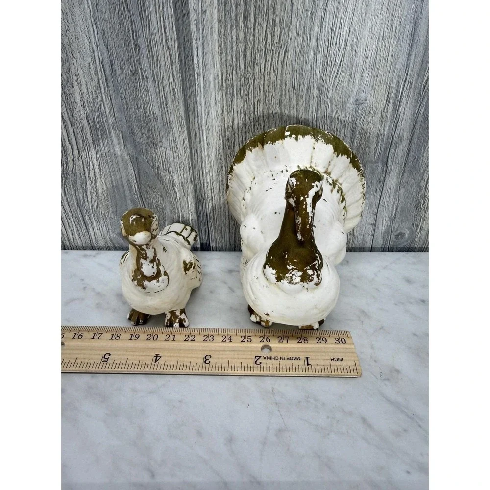 Vintage Lefton Turkey Salt and Pepper Shakers Set 1241 Japan Thanksgiving Decor